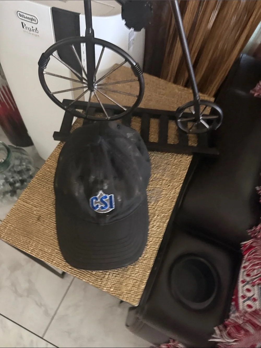 CSI Embroidered Black Baseball Cap